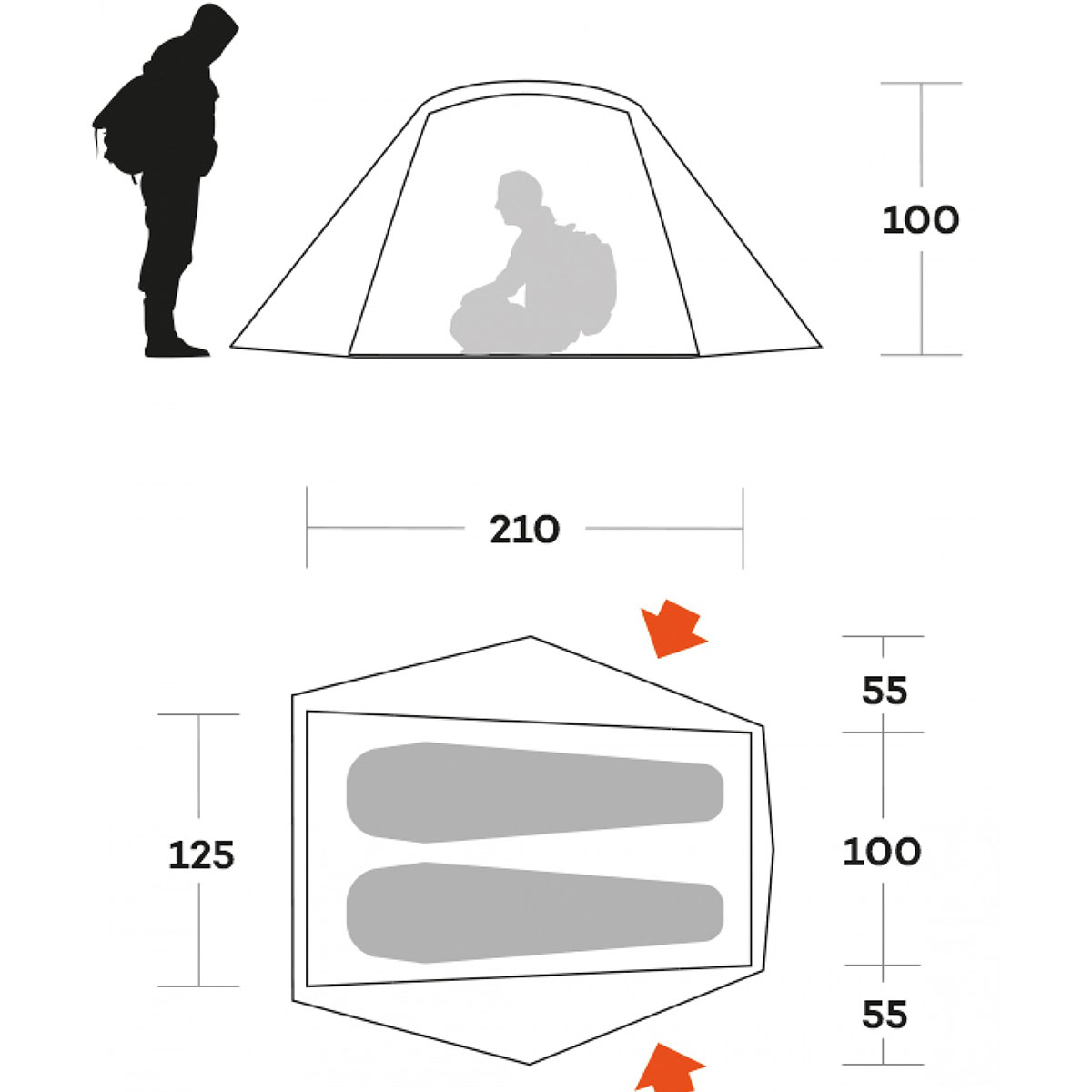 FERRINO - TENT BLOW 2  (2 PERSON)