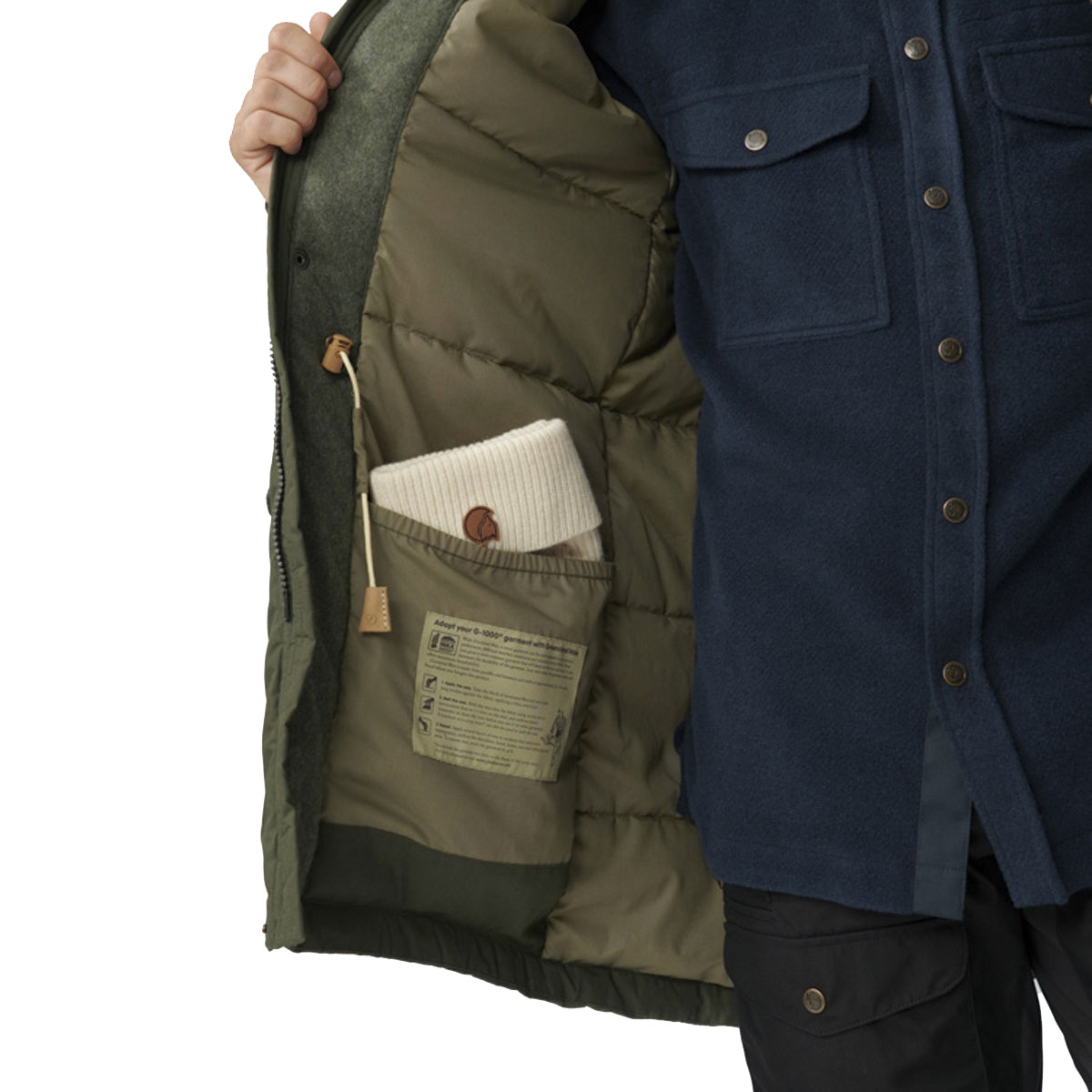 FJALL RAVEN - SINGI WOOL PADDED PARKA JACKET