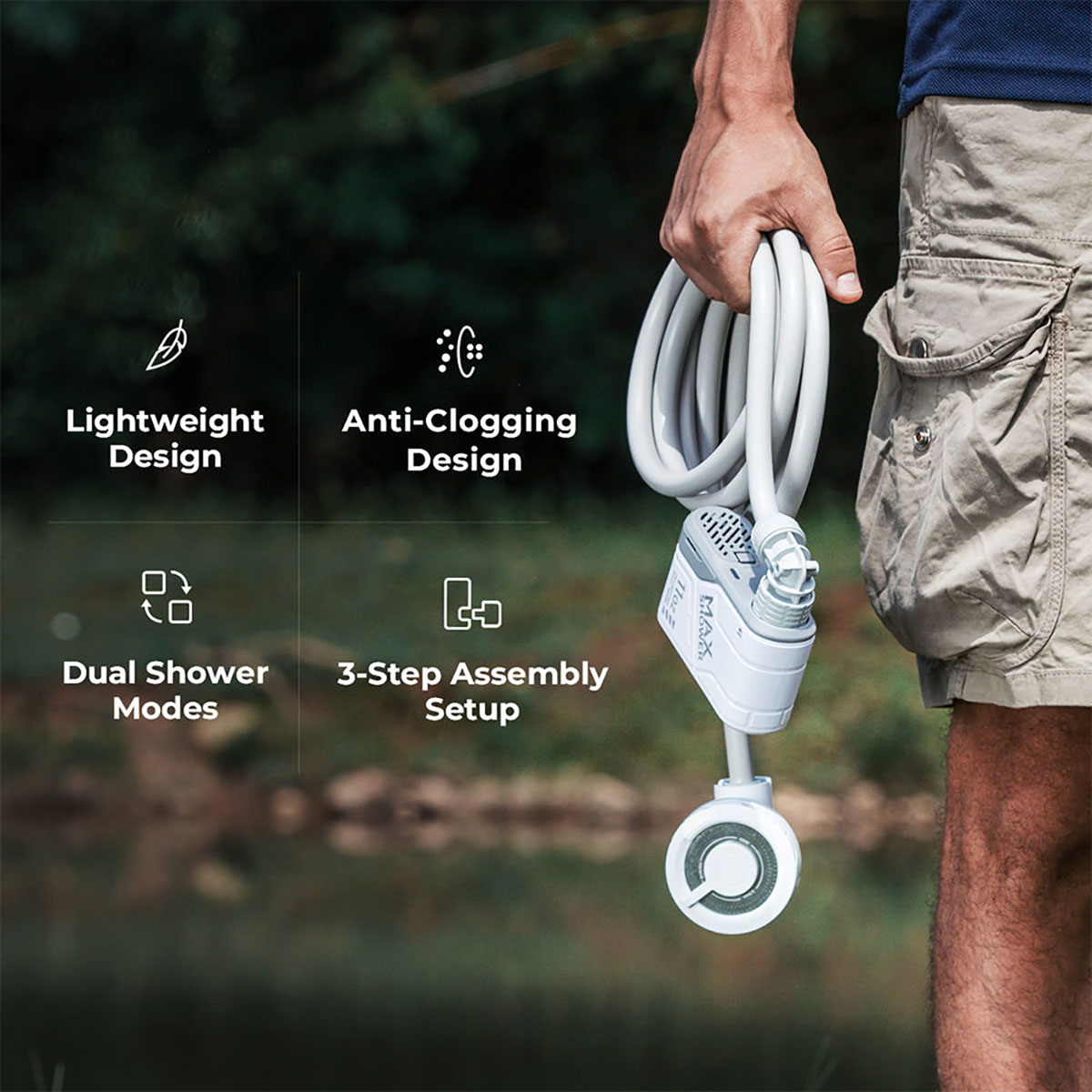 FLEXTAIL - MAX SHOWER ULTRALIGHT