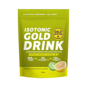GOLD NUTRITION - ISOTONIC GOLD DRINK LEMON-LIME FLAVOUR 500G