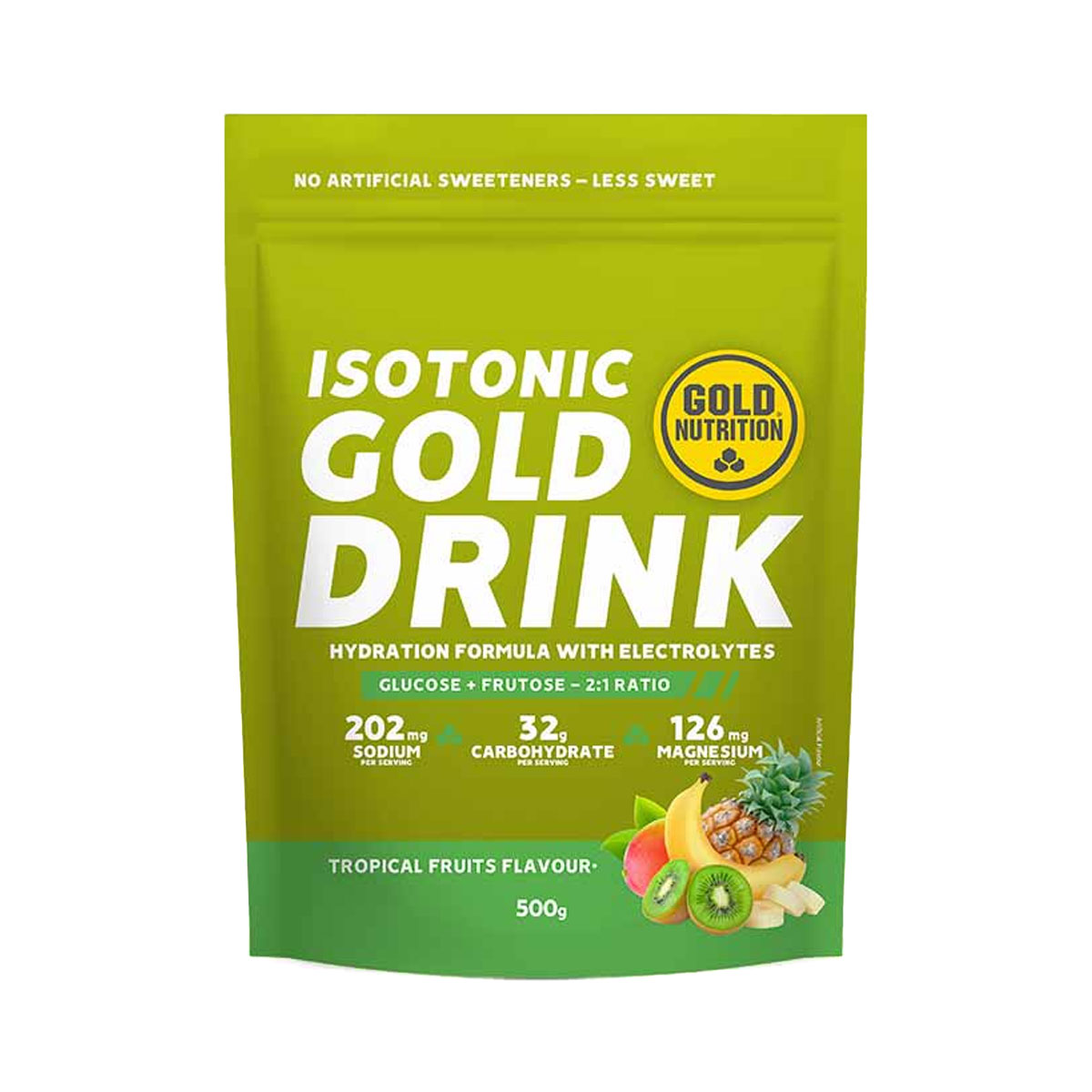 GOLD NUTRITION - ISOTONIC GOLD DRINK TROPICAL FRUITS 500G