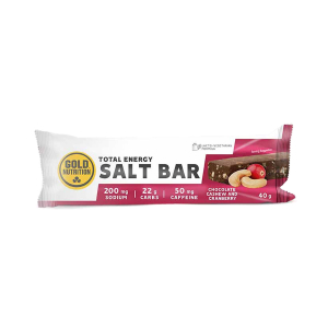 GOLD NUTRITION - ENDURANCE SALT BAR CHOCO-CASHEW & GRANBERRY 40 GR (50 MG CAFFEINE)