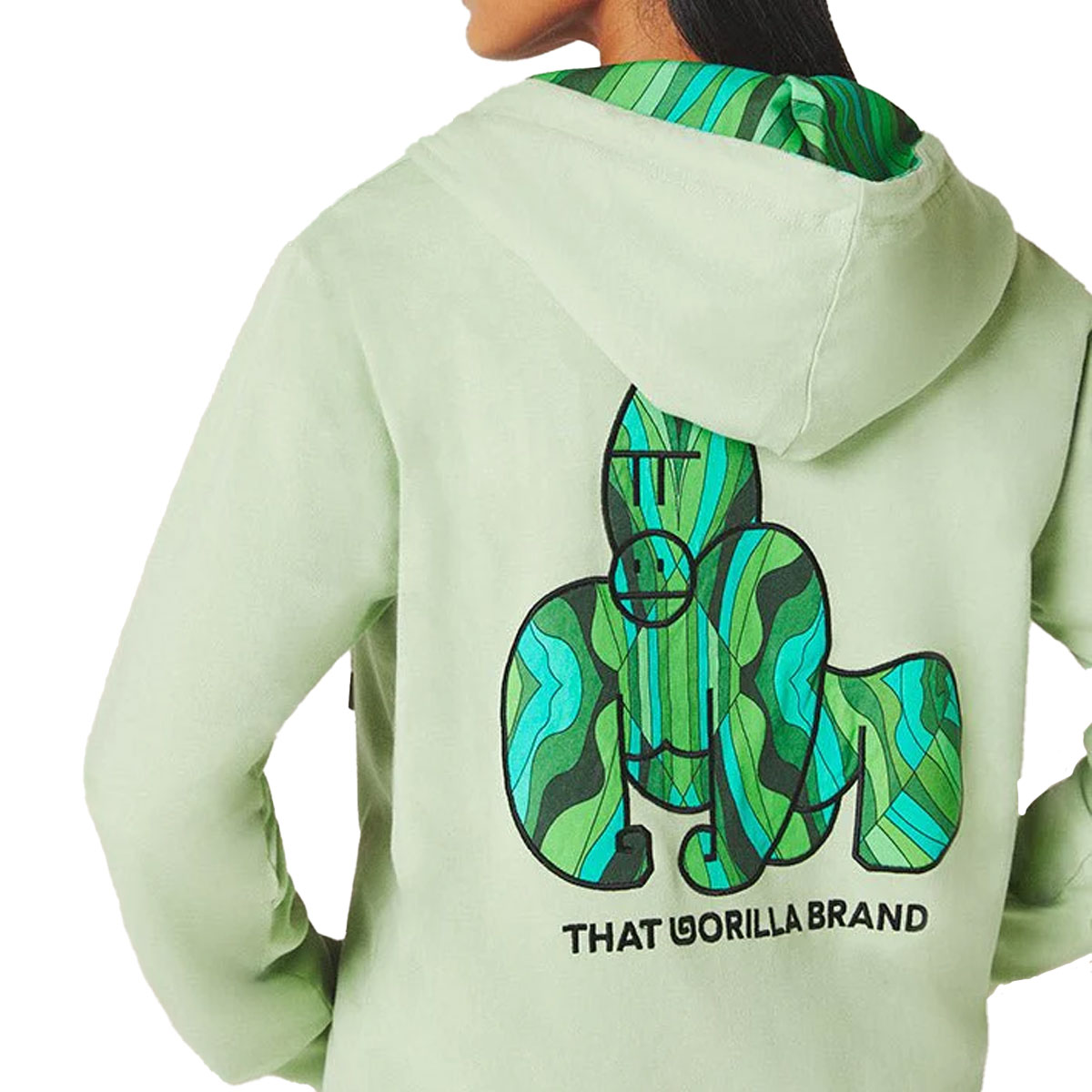 GORILLA - MUTANDA BIG GORILLA ZIP HOODY FAIR GREEN