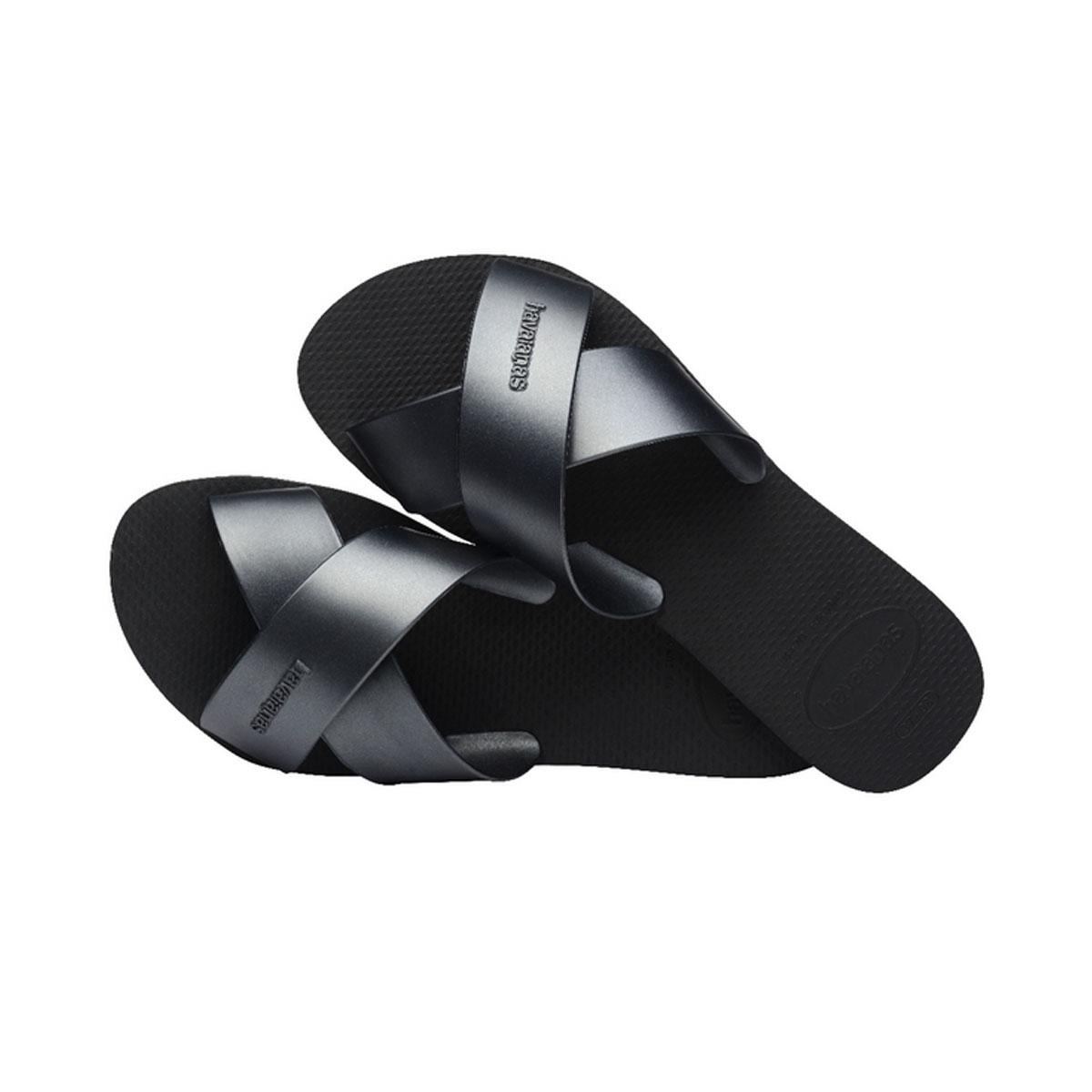 HAVAIANAS - AQUA METALLIC SLIDES