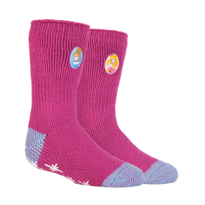 HEATHOLDERS - DISNEY THERMAL SLIPPER SOCKS-PRINCESS