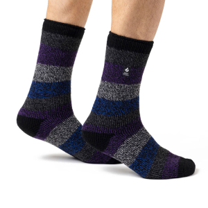 HEATHOLDERS - THICK TWIST STRIPE SOCKS