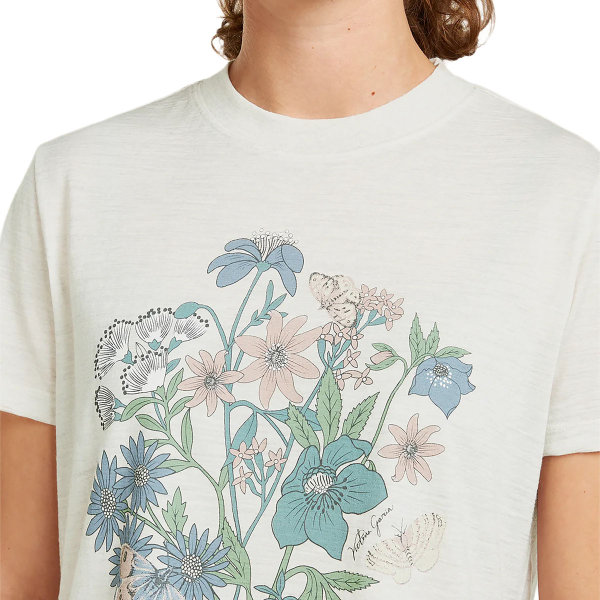 ICEBREAKER - 150 TECH LITE CROP T-SHIRT NZ FLORA