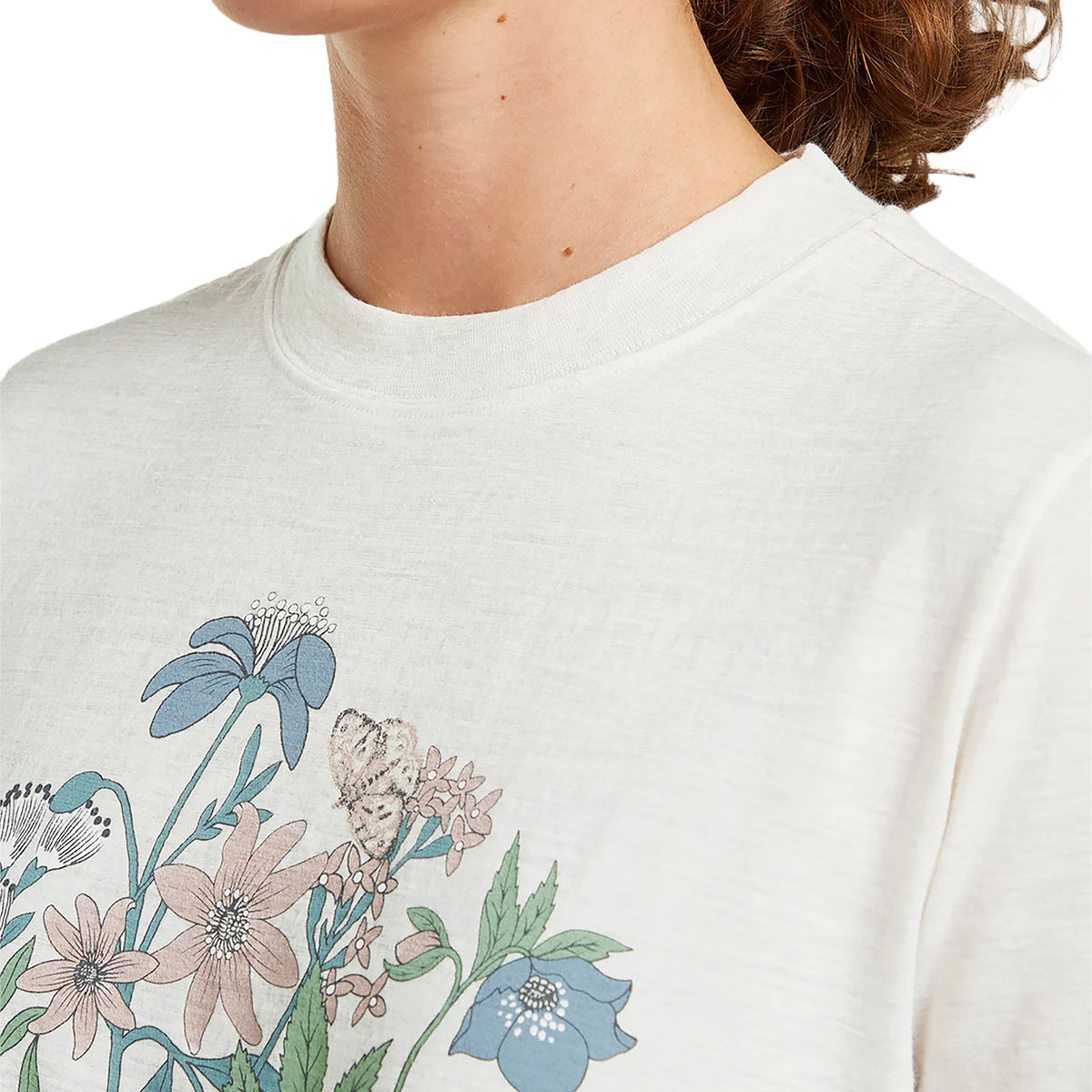 ICEBREAKER - 150 TECH LITE CROP T-SHIRT NZ FLORA