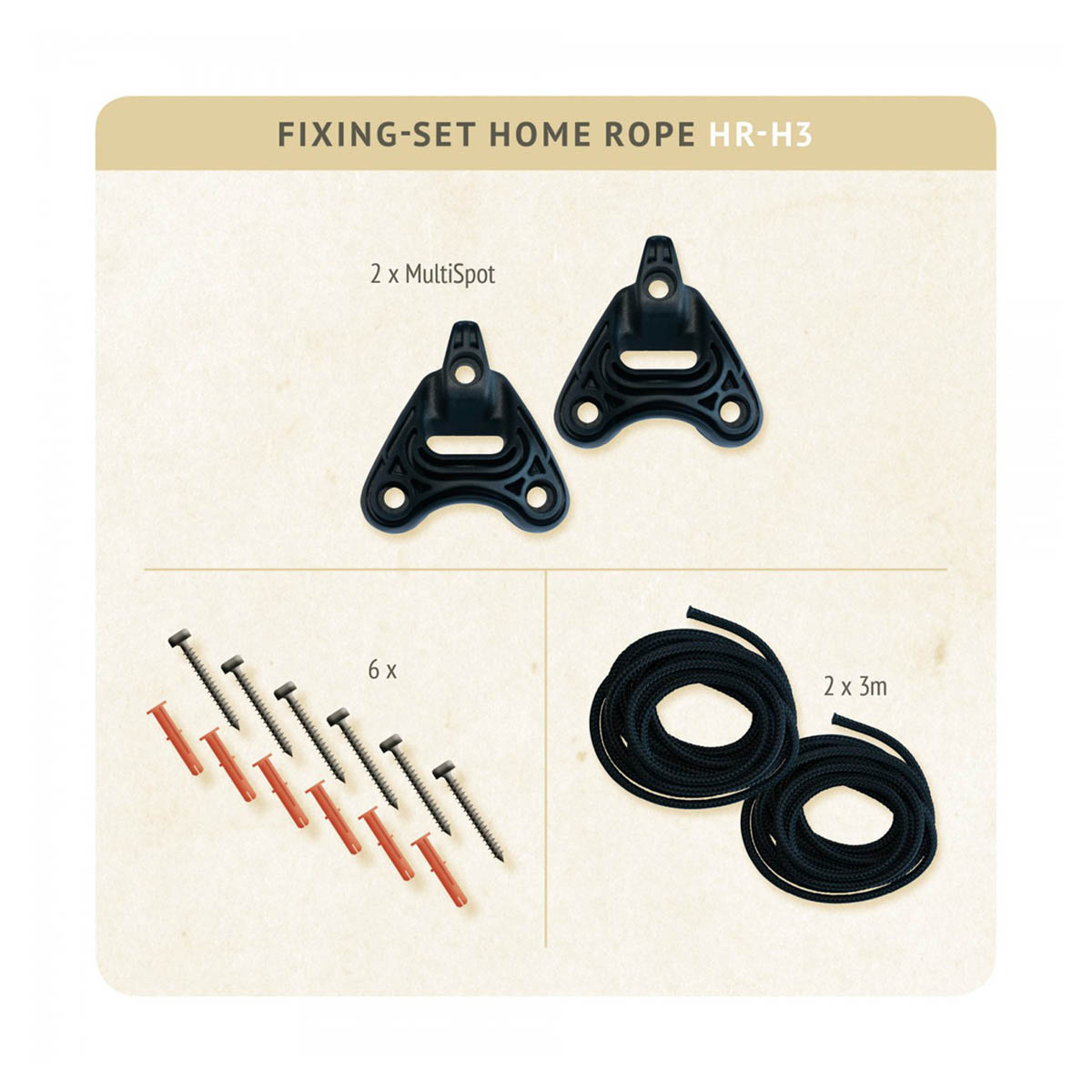 LA SIESTA - HOME ROPE FIXING SET