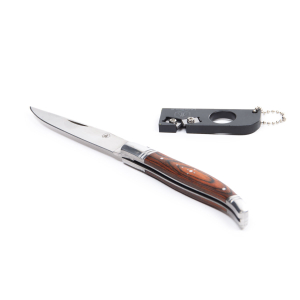 LAGUIOLE - FOLDING KNIFE WITH KEY RING SHARPENER