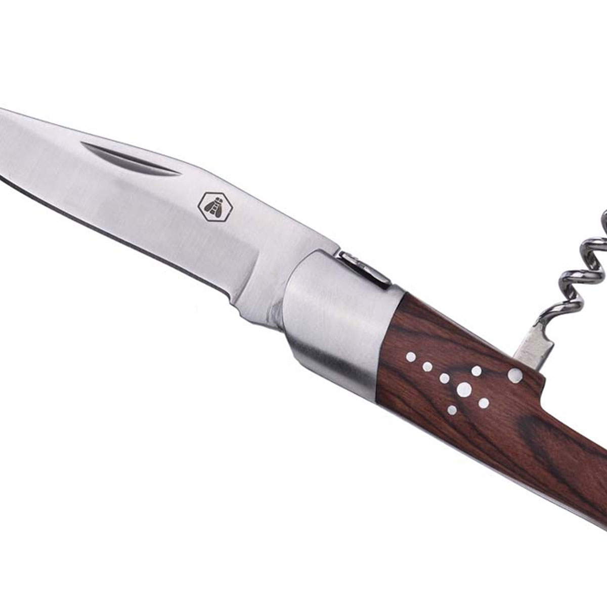 LAGUIOLE - HUNTING KNIFE COCKSCREW & POUCH