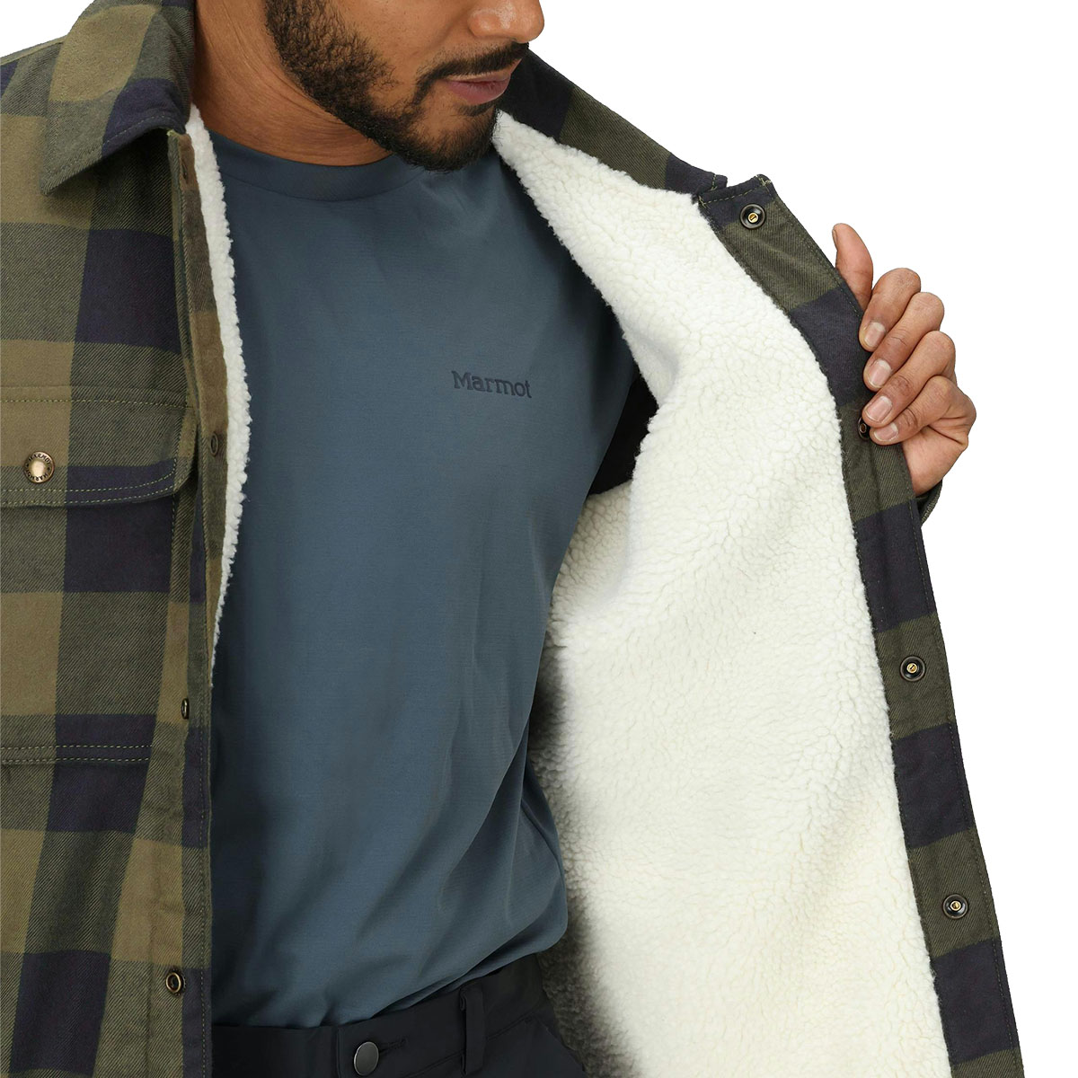 MARMOT - RIDGEFIELD SHERPA FLANNEL SHIRT JACKET