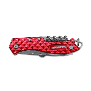 MUNKEES - POCKET KNIFE METAL WITH 14 FUNCTIONS