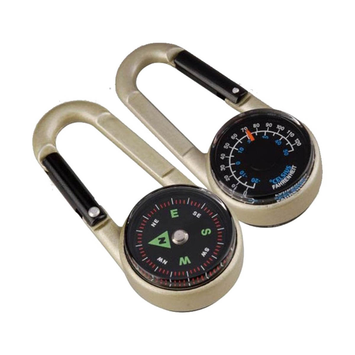 MUNKEES - CARABINER COMPASS WITH THERMOMETER