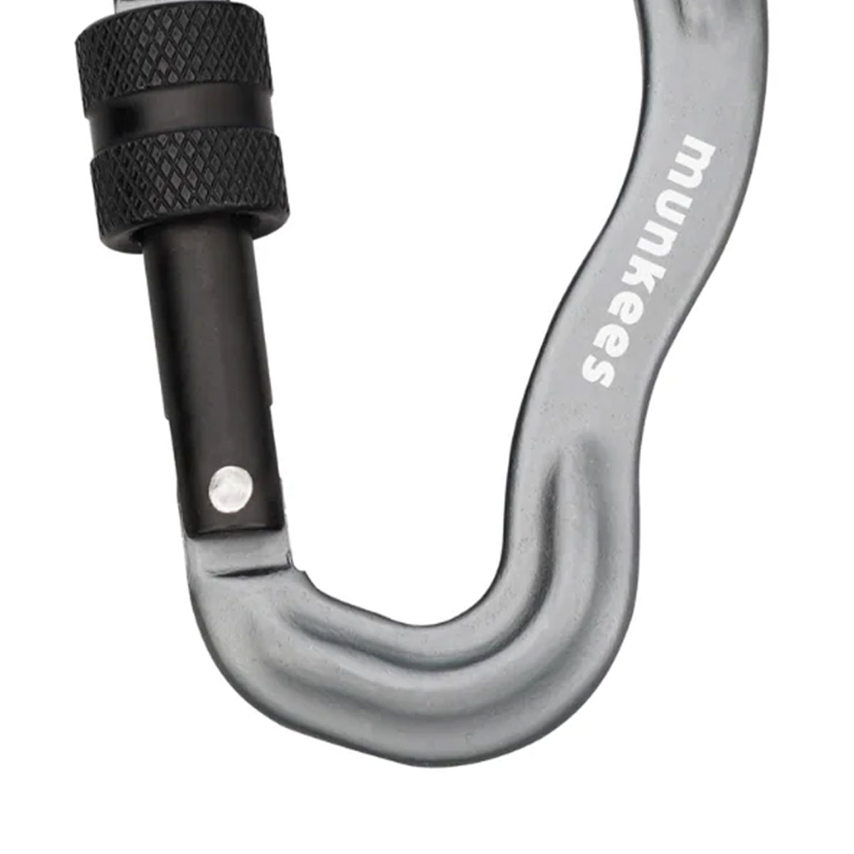 MUNKEES - EAR-SHAPE FORGED CARABINER WITH SCREW LOCK 75 MM