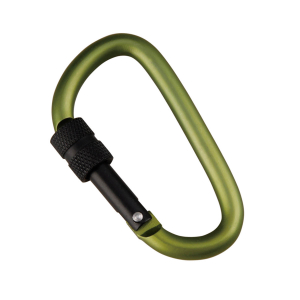 MUNKEES - D-SHAPE CARABINER WITH SCREW LOCK 6 X 60 MM