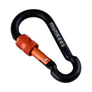 MUNKEES - PEAR SHAPE CARABINER WITH SCREW LOCK 7X70 MM