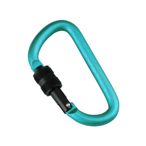 MUNKEES - D-SHAPE CARABINER WITH SCREW LOCK 8 MM