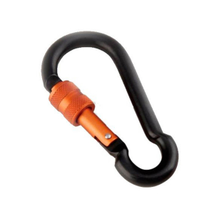 MUNKEES - PEAR-SHAPE CARABINER WITH SCREW LOCK 8 X 80 MM