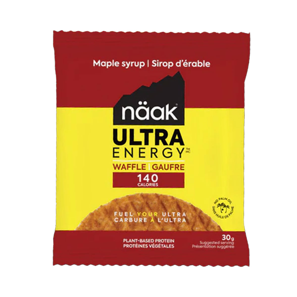 NAAK - ENERGY WAFFLE MAPLE SYRUP 30 GR