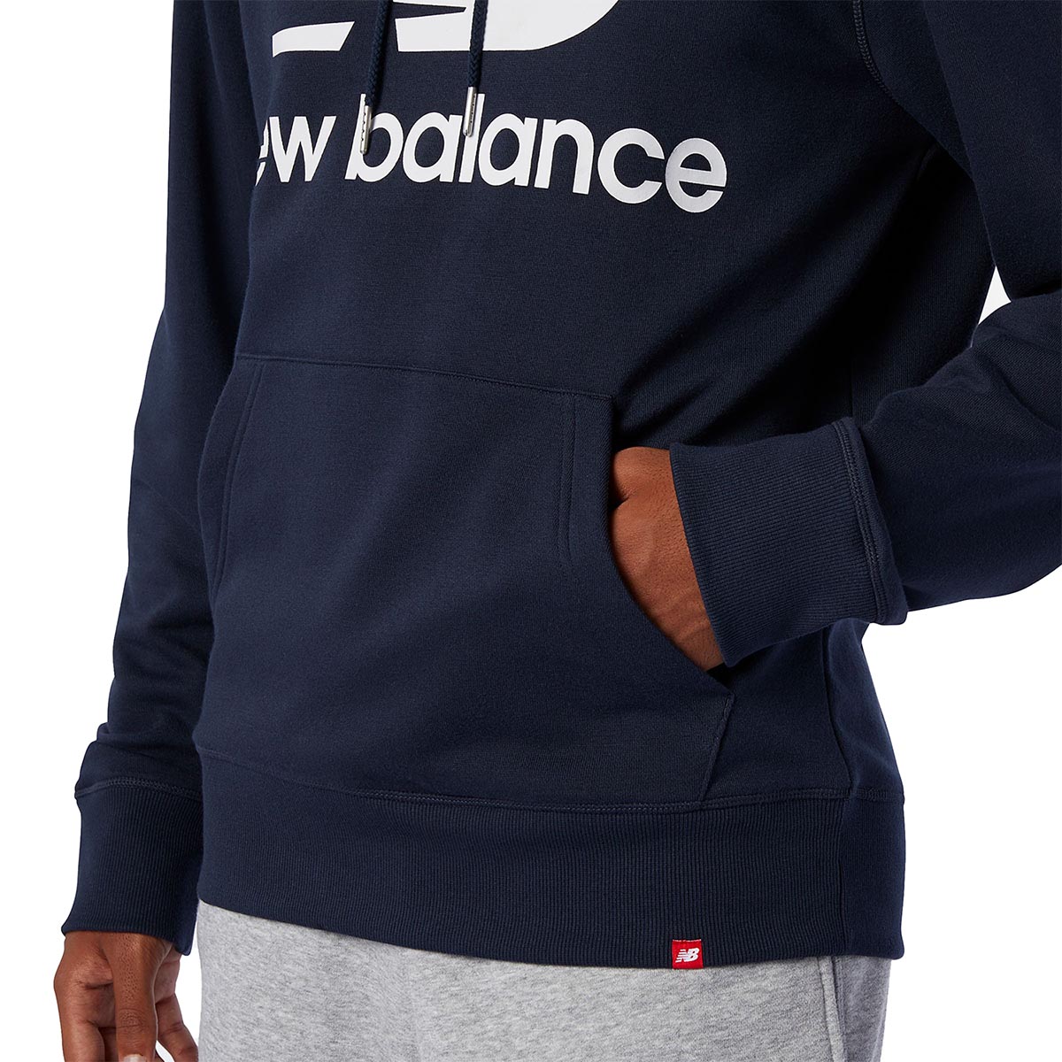 NEW BALANCE - ESSENTIALS STACKED LOGO PO HOODIE