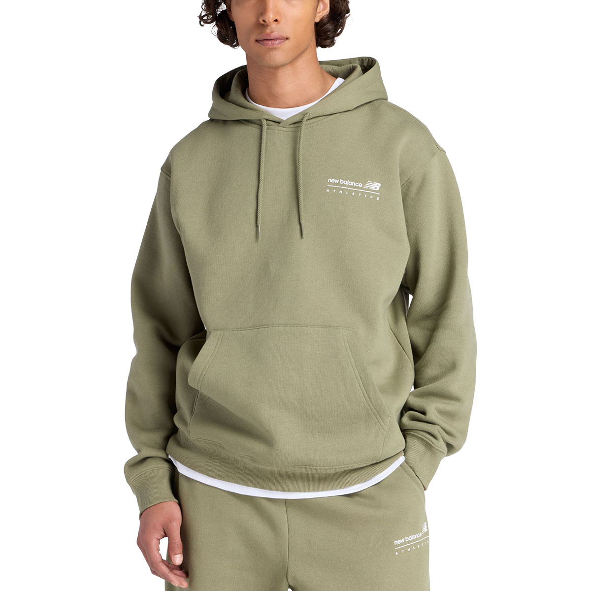 NEW BALANCE - LINEAR GRAPHIC FLEECE HOODIE