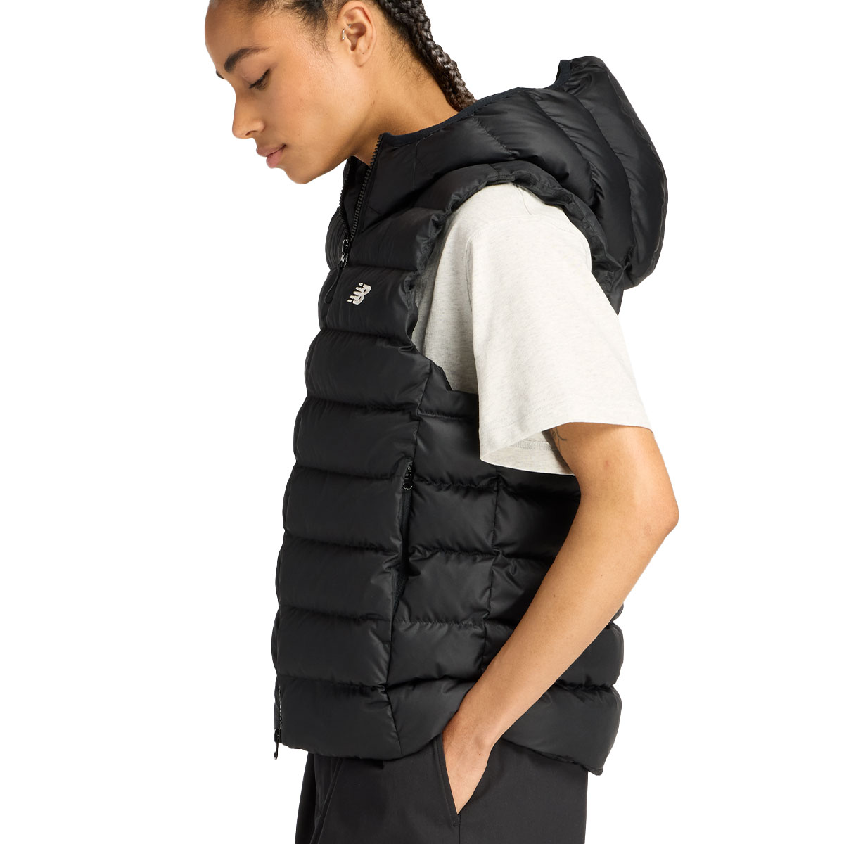 NEW BALANCE - HOODED PUFFER VEST