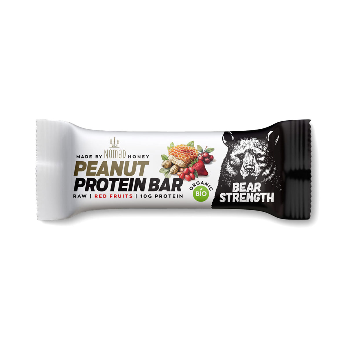 NOMAD - ORGANIC PEANUT PROTEIN BAR RED FRUITS (10 G PROTEIN)