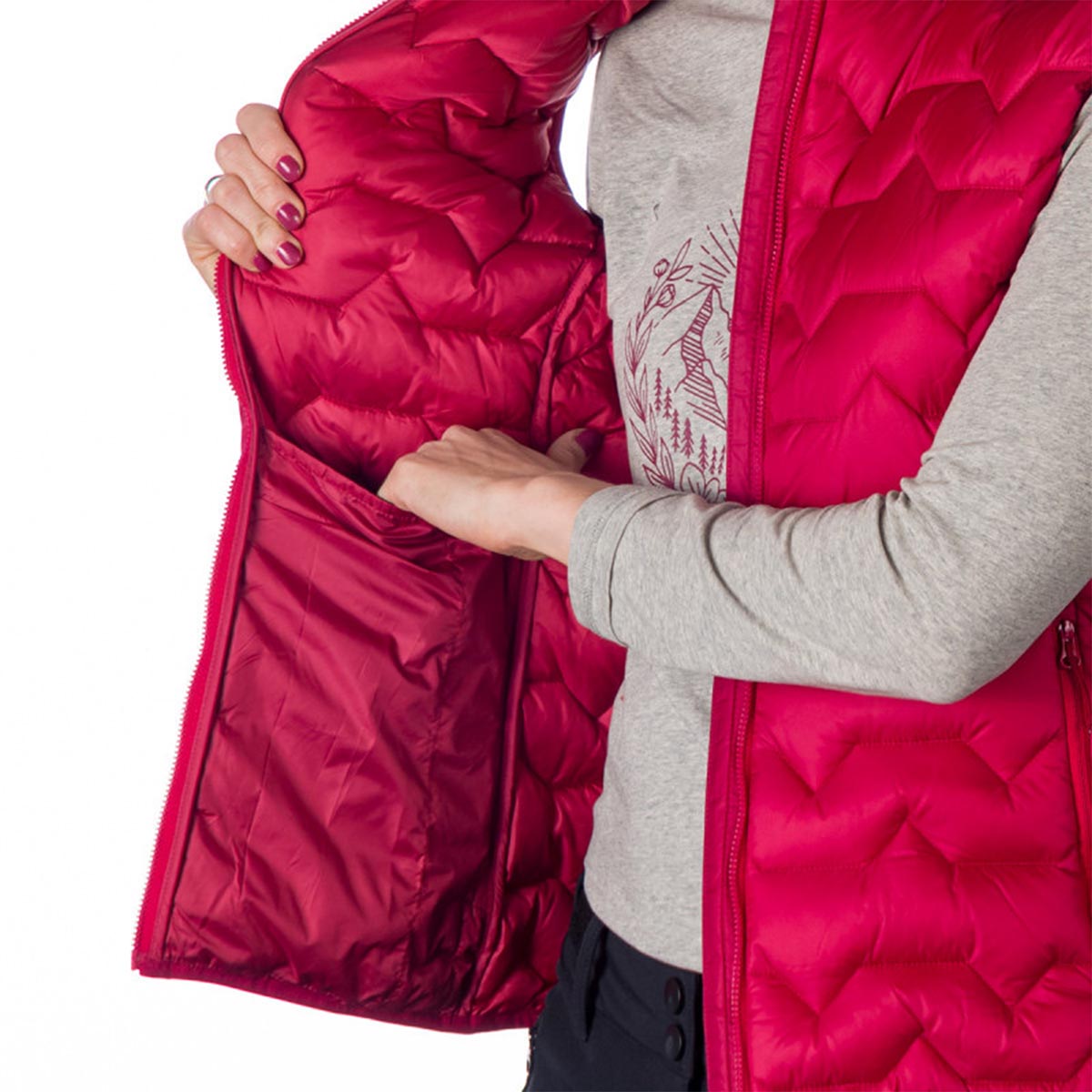 NORTHFINDER - LIGHTWEIGHT WINDPROOF INSULATING VEST FERN