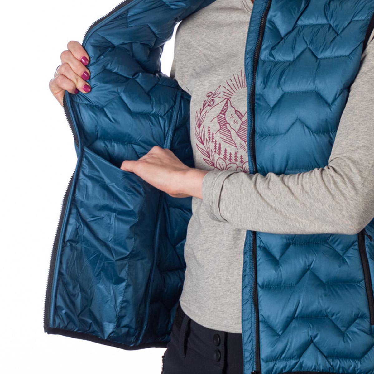 NORTHFINDER - LIGHTWEIGHT WINDPROOF INSULATING VEST FERN