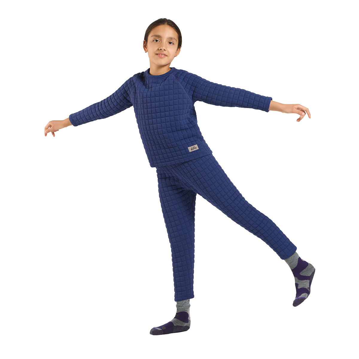 ODLO - THE ADVENTURER COLLECTION QUILTED KIDS CREWNECK TOP