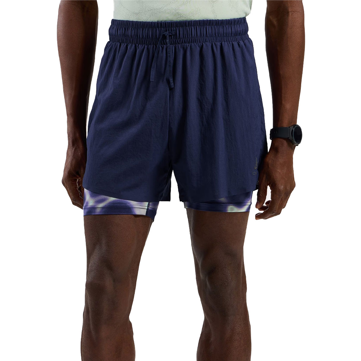ODLO - THE ZEROWEIGHT PRINT 2-IN-1 RUNNING SHORTS 2.0 5''