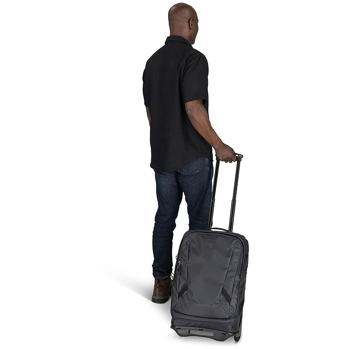 OSPREY - TRANSPORTER WHEELED CARRY ON RAVEN BLACK 38 L