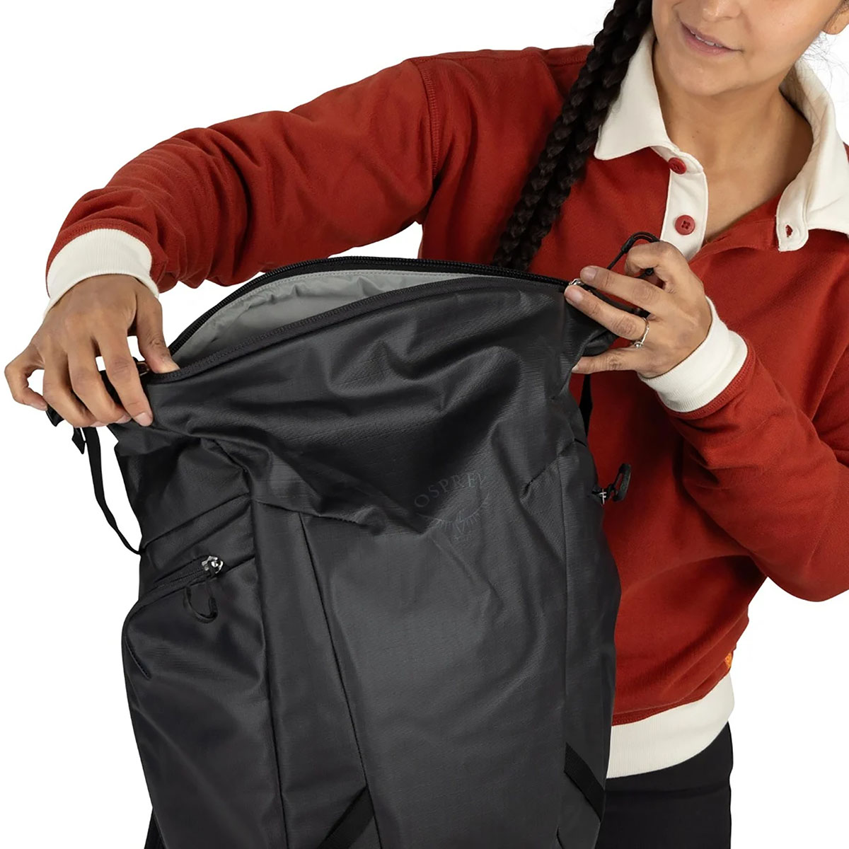 OSPREY - TRANSPORTER ZINCH RAVEN BLACK 22 L