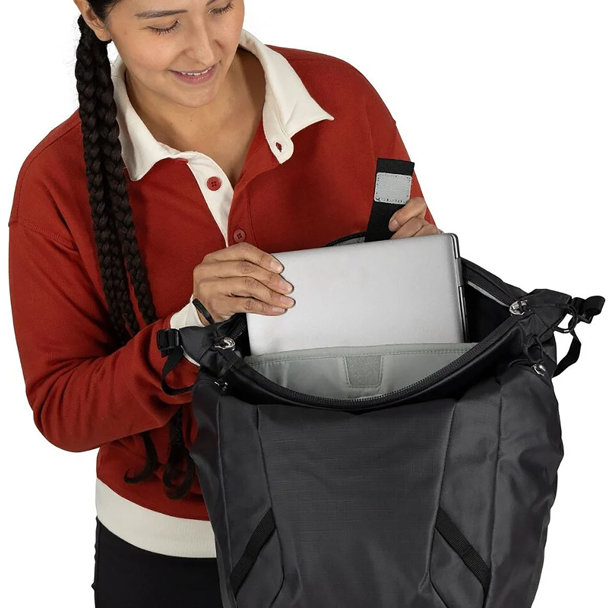 OSPREY - TRANSPORTER ZINCH RAVEN BLACK 22 L