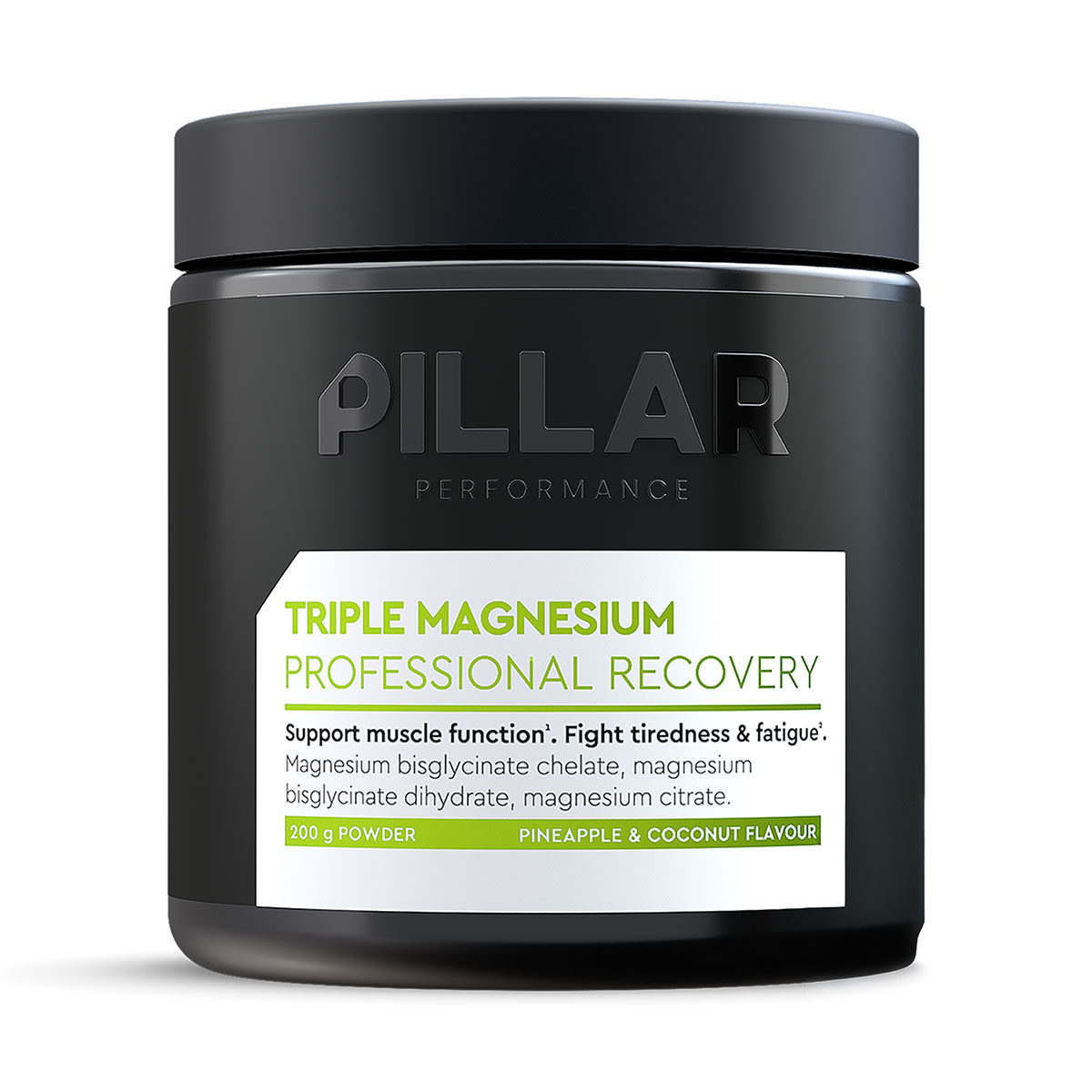 PILLAR - TRIPLE MAGNESIUM POWDER 200G PINEAPPLE & COCONUT FLAVOUR