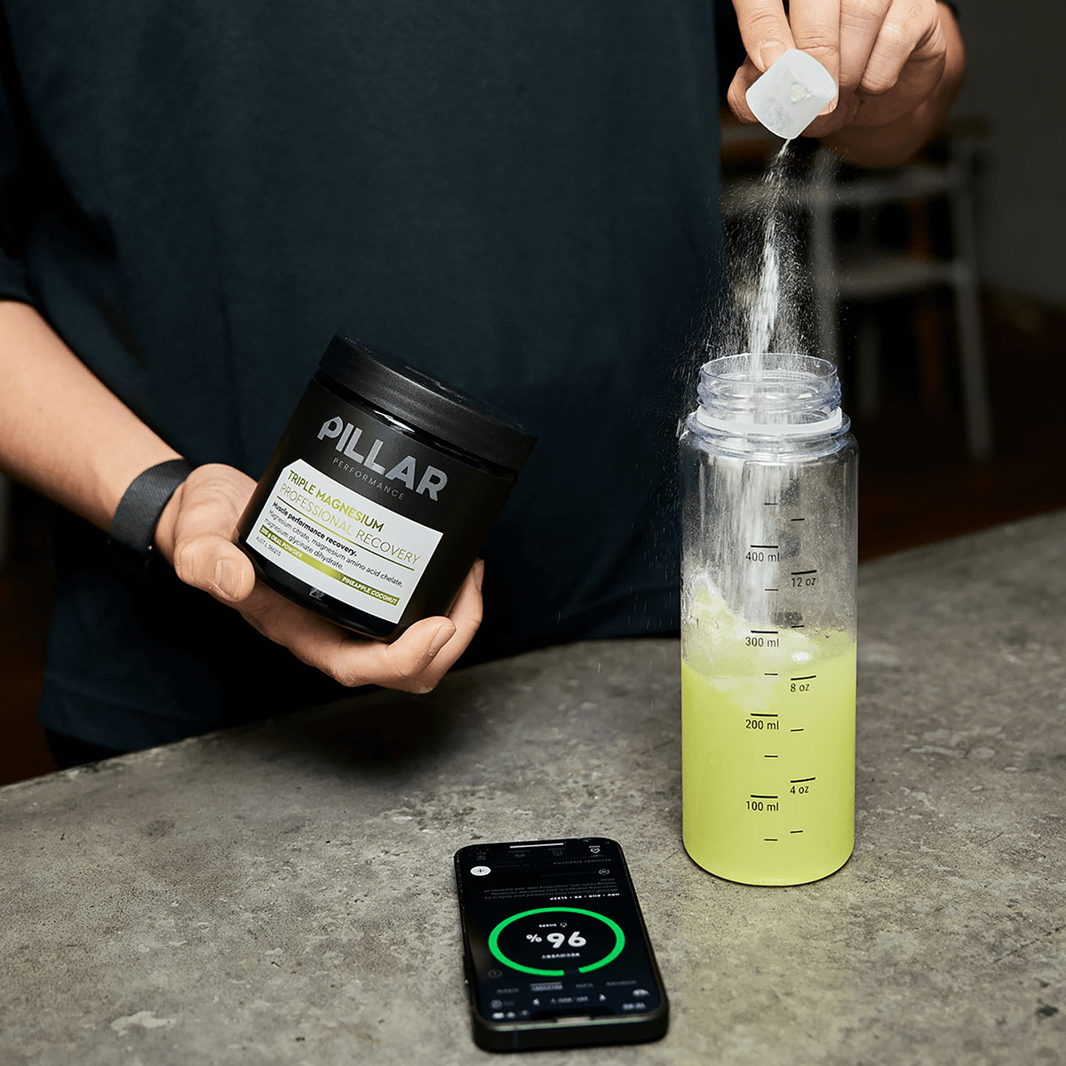 PILLAR - TRIPLE MAGNESIUM POWDER 200G PINEAPPLE & COCONUT FLAVOUR