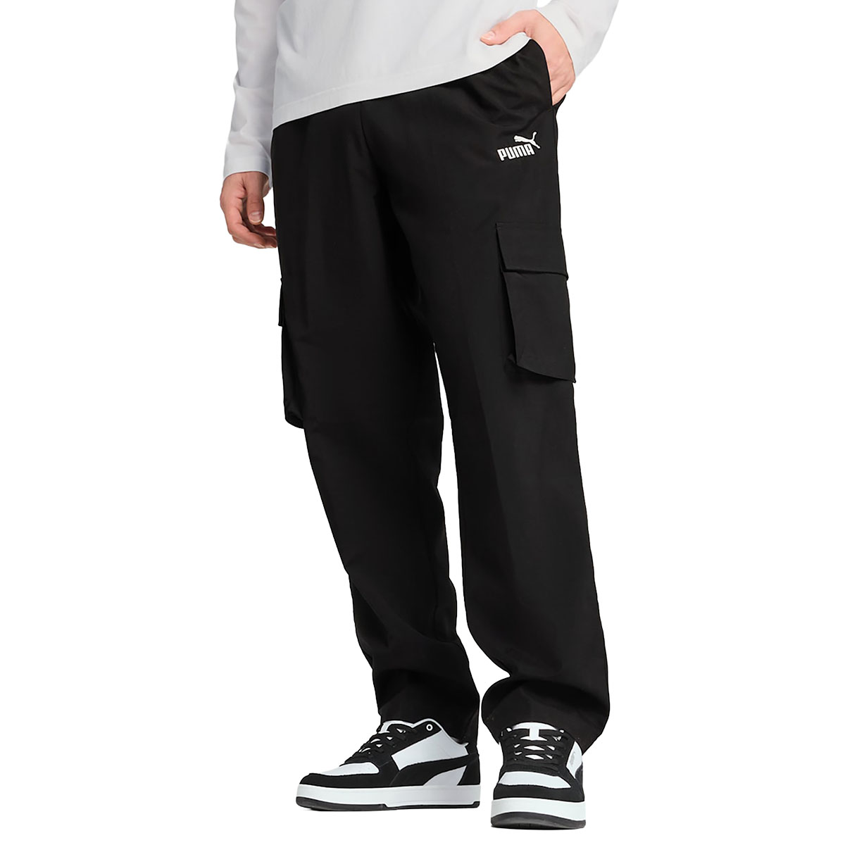 PUMA - ESSENTIALS NO.1 LOGO WOVEN CARGO PANTS