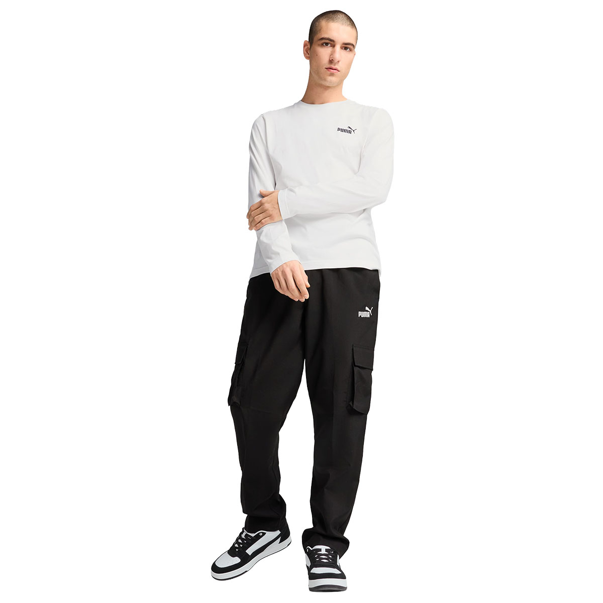 PUMA - ESSENTIALS NO.1 LOGO WOVEN CARGO PANTS
