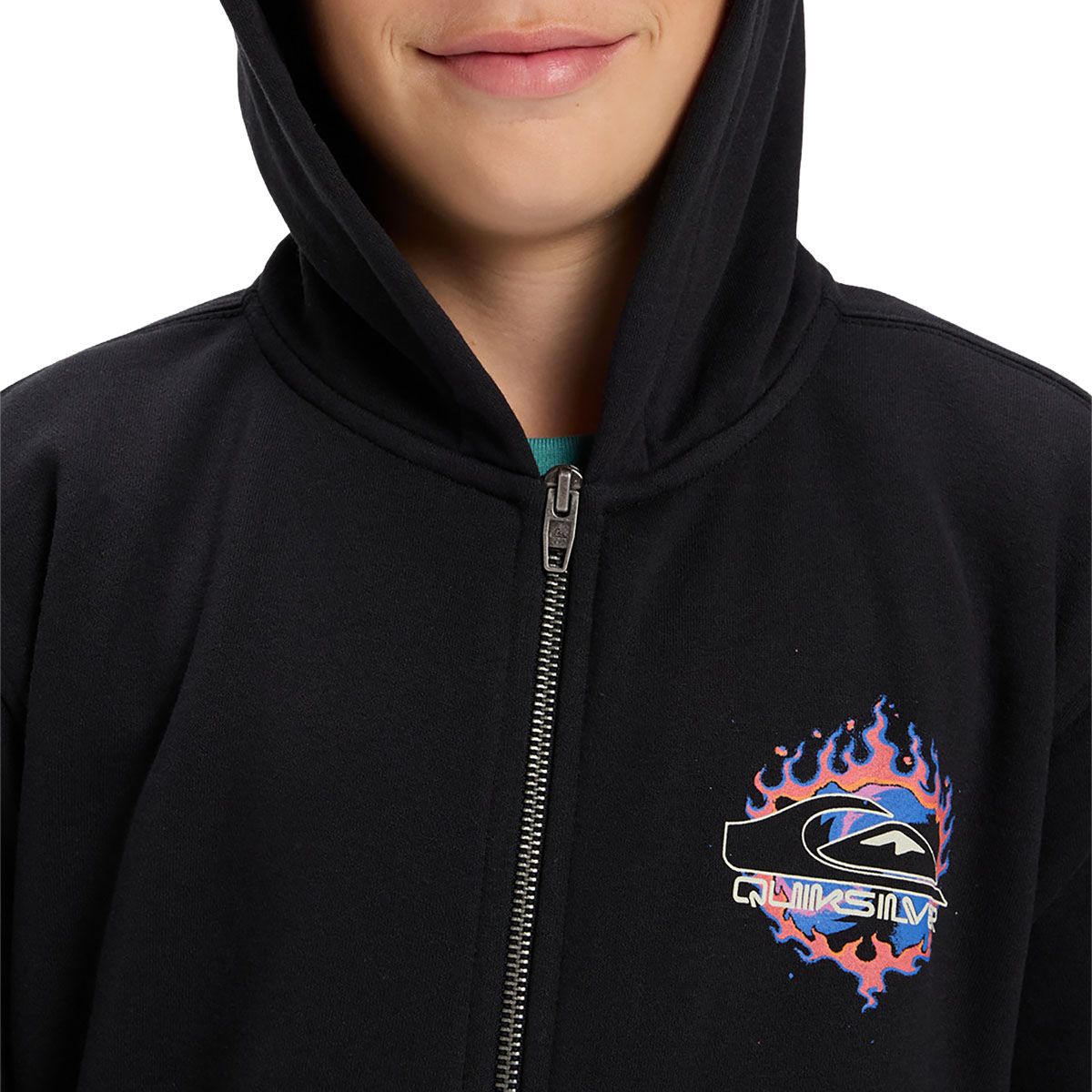QUIKSILVER - GRAPHIC ZIP FULL ZIP HOODIE (8-16 YEARS)