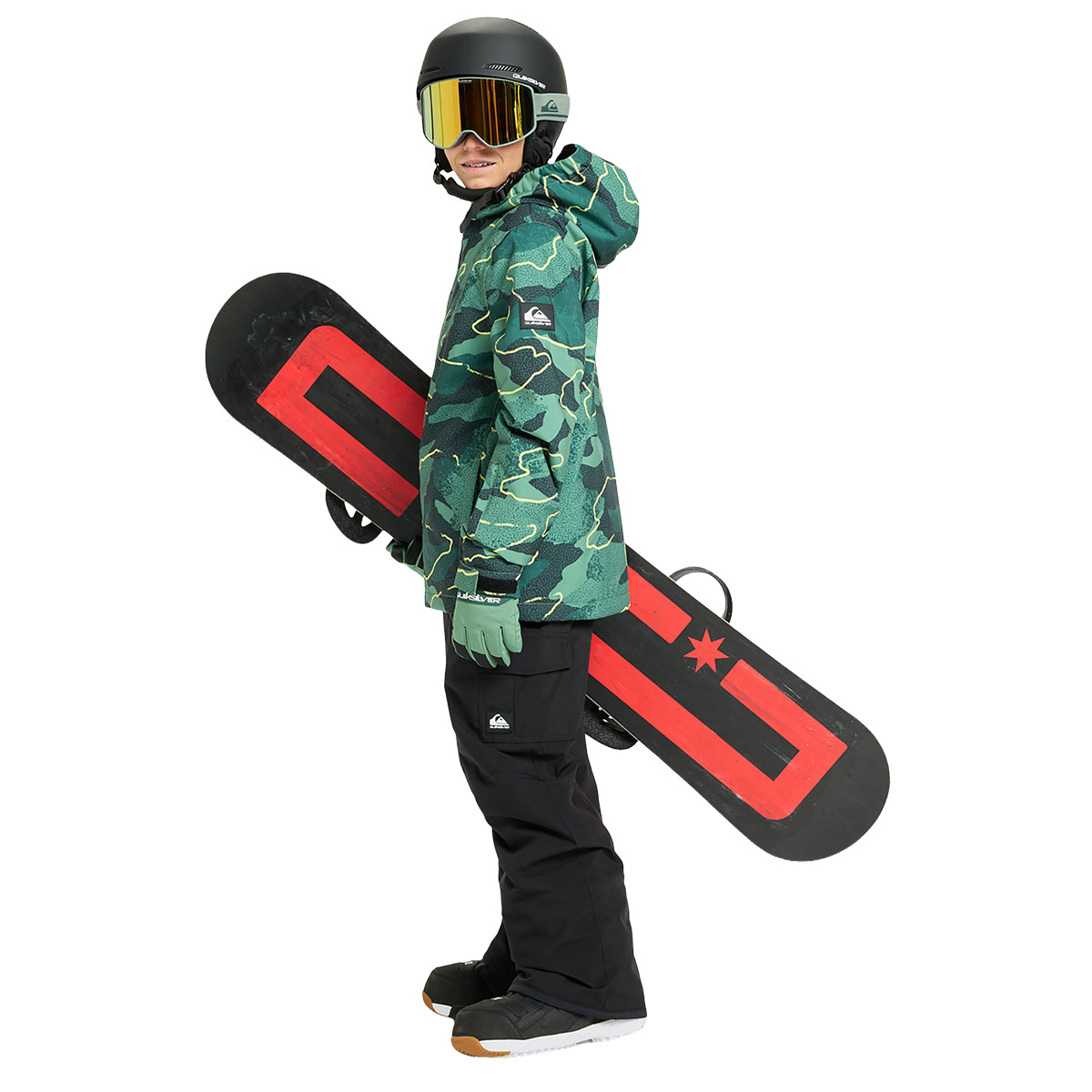 QUIKSILVER - MISSION PRINTED TECHNICAL SNOW JACKET (4-16 YEARS)