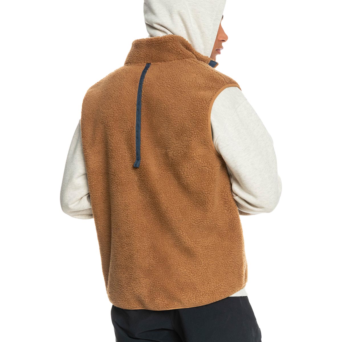 QUIKSILVER - SHALLOW WATER ZIP UP SHERPA FLEECE GILET