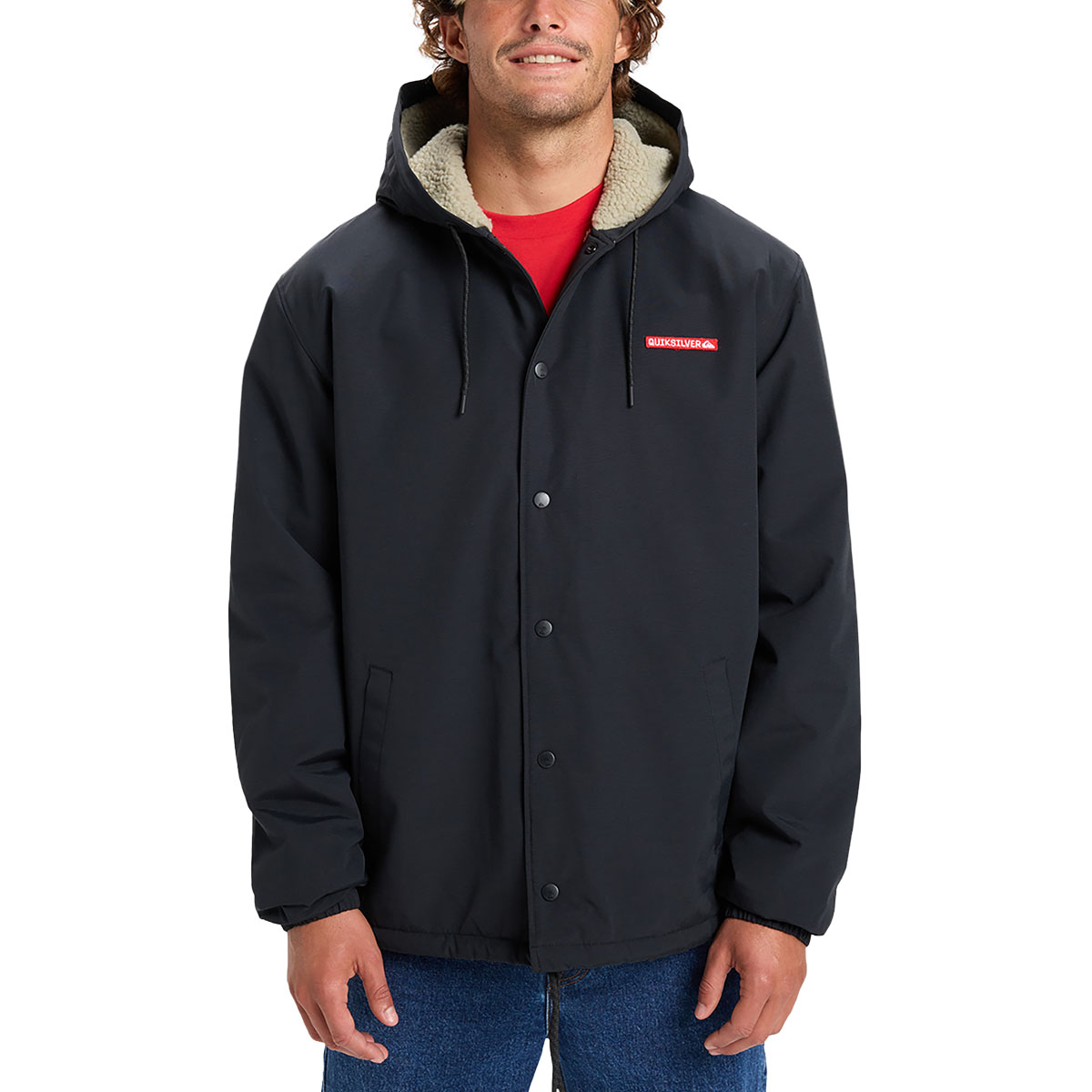 QUIKSILVER - RAIN CLOUD 3K WATERPROOF COACH HOODED JACKET