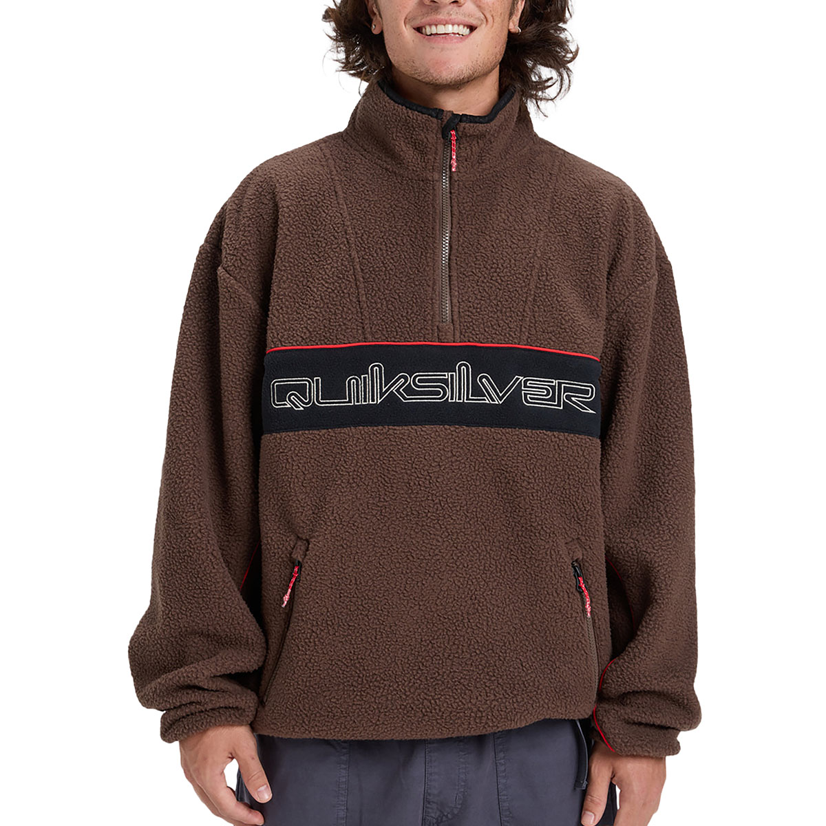 QUIKSILVER - OMNI SHERPA HALF ZIP TECHNICAL FLEECE