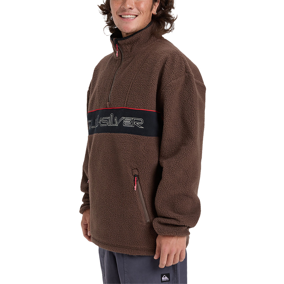 QUIKSILVER - OMNI SHERPA HALF ZIP TECHNICAL FLEECE