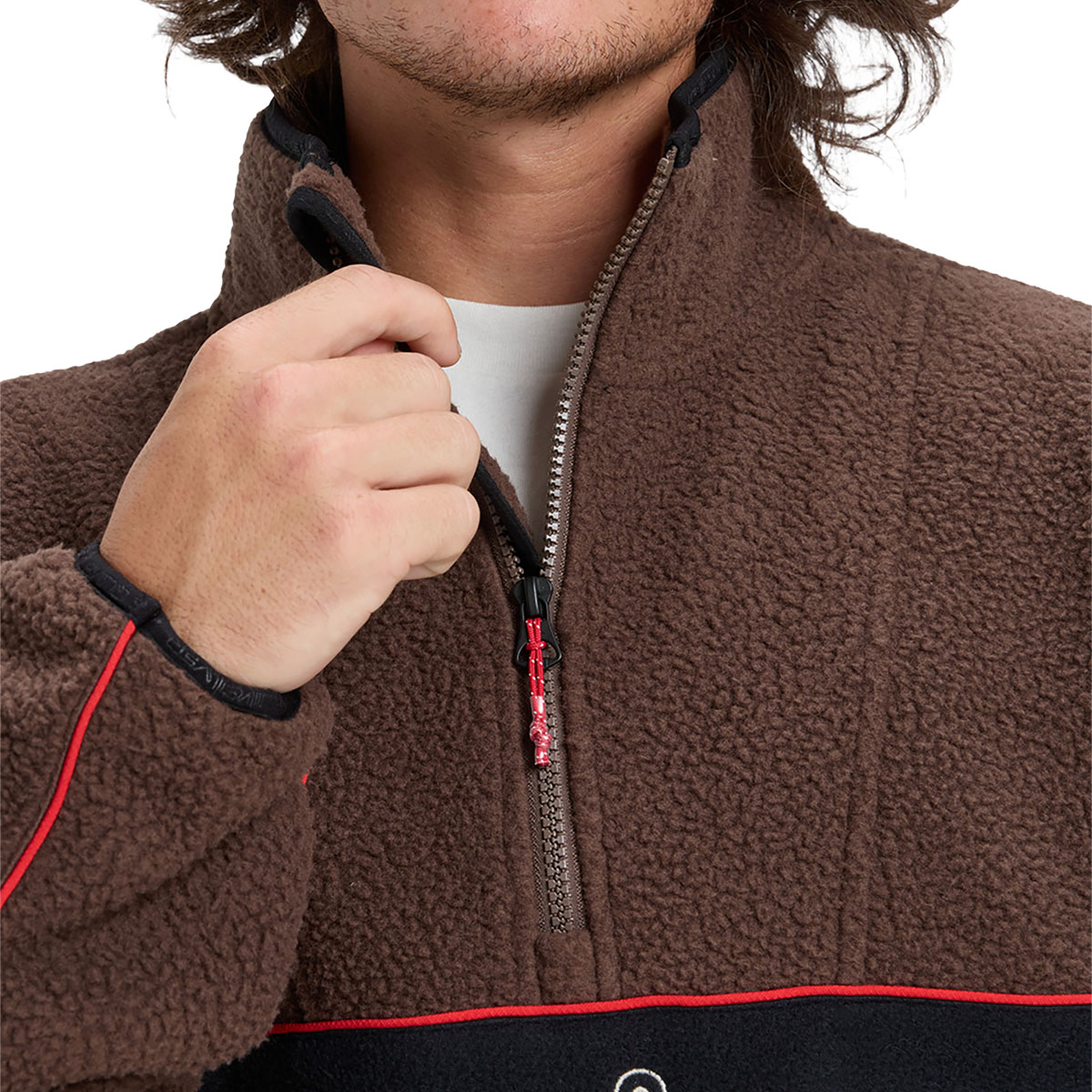 QUIKSILVER - OMNI SHERPA HALF ZIP TECHNICAL FLEECE