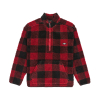 QUIKSILVER - MERCURY WOODLANDS HALF ZIP SHERPA CHECK JACKET