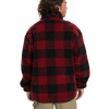 QUIKSILVER - MERCURY WOODLANDS HALF ZIP SHERPA CHECK JACKET