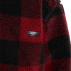 QUIKSILVER - MERCURY WOODLANDS HALF ZIP SHERPA CHECK JACKET