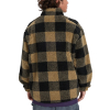 QUIKSILVER - MERCURY WOODLANDS HALF ZIP SHERPA CHECK JACKET
